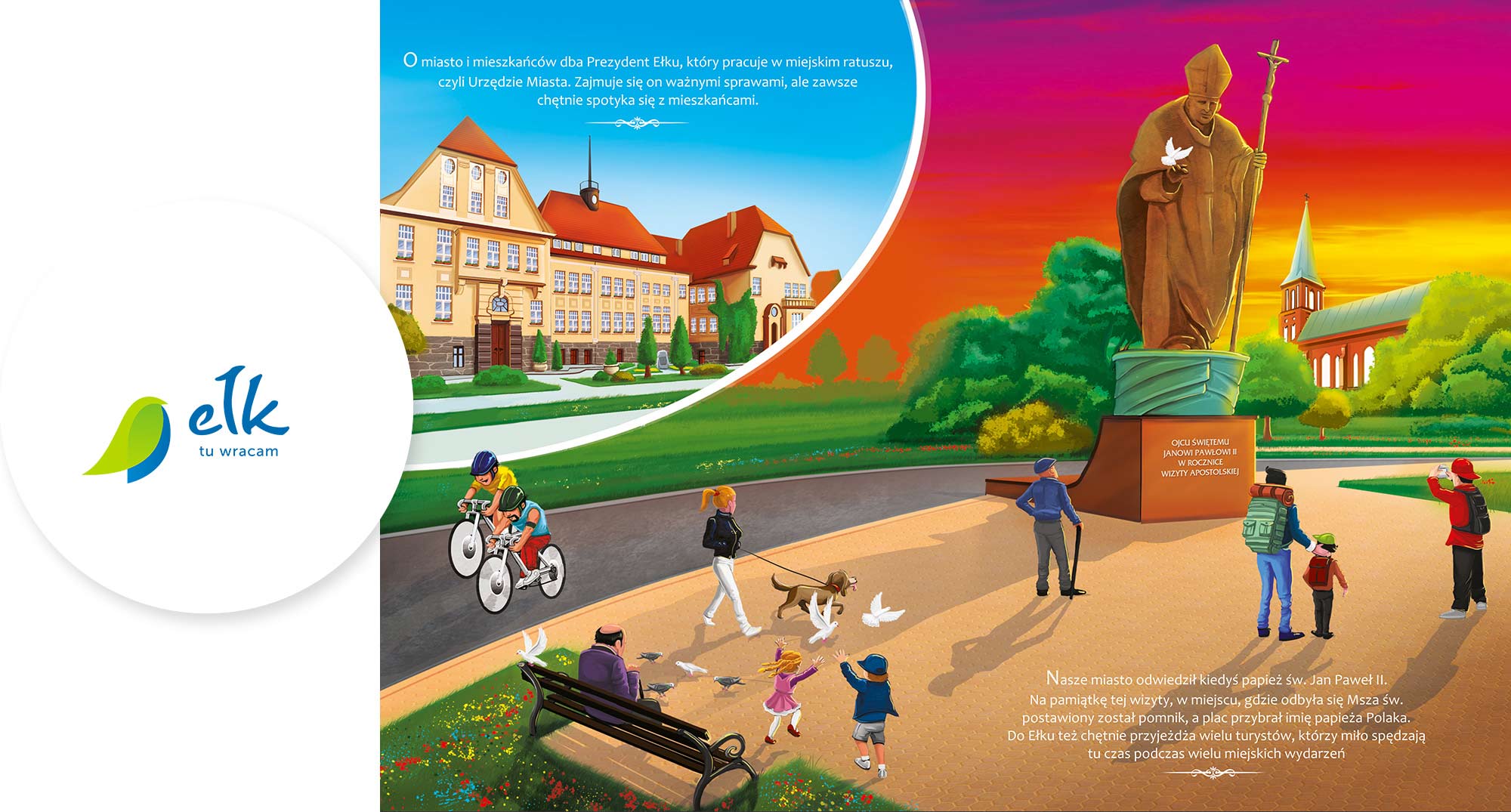 Ilustracje zrealizowane dla Urzędu Miasta w Ełku